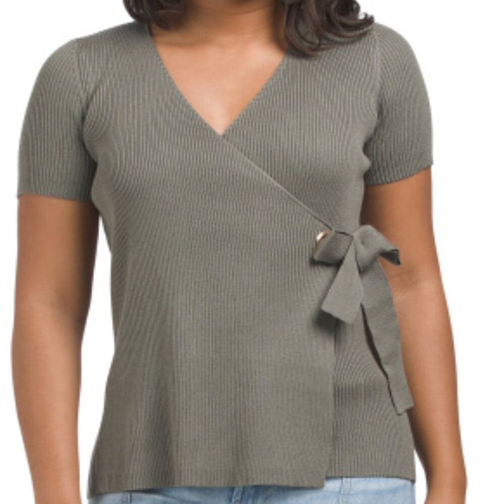NWT Select + Trend Short Sleeve Sweater Size Large.